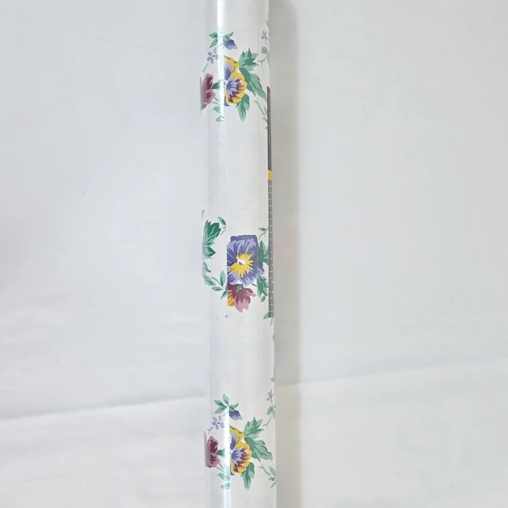 Rubbermaid 1996 Pansy Bouquet Self-Adhesive ConTact Paper NEW Roll Cottage 9x78